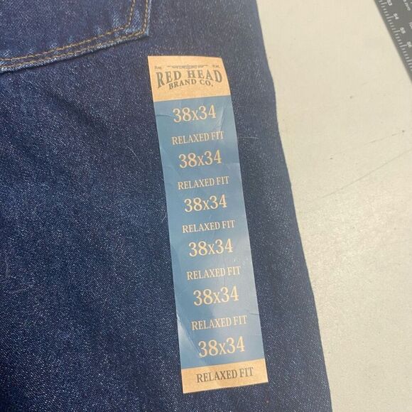 REDHEAD Men’s Relaxed Fit Jeans Size 38/34 Blue New With Tags‎ - Picture 8 of 12